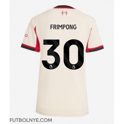 Camiseta Liverpool Jeremie Frimpong #30 Visitante Equipación para mujer 2025-26 manga corta Camiseta Liverpool Jeremie Frimpong #30 Visitante Equipación para mujer 2025-26 manga corta